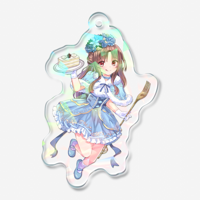 ホログラムアクリルキーホルダー - 50 × 50mm