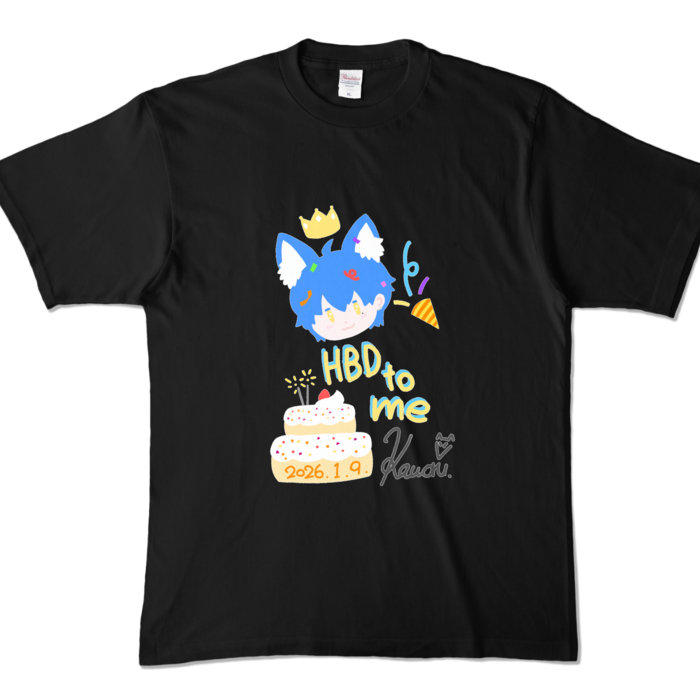 カラーTシャツ - XL - ブラック (濃色)