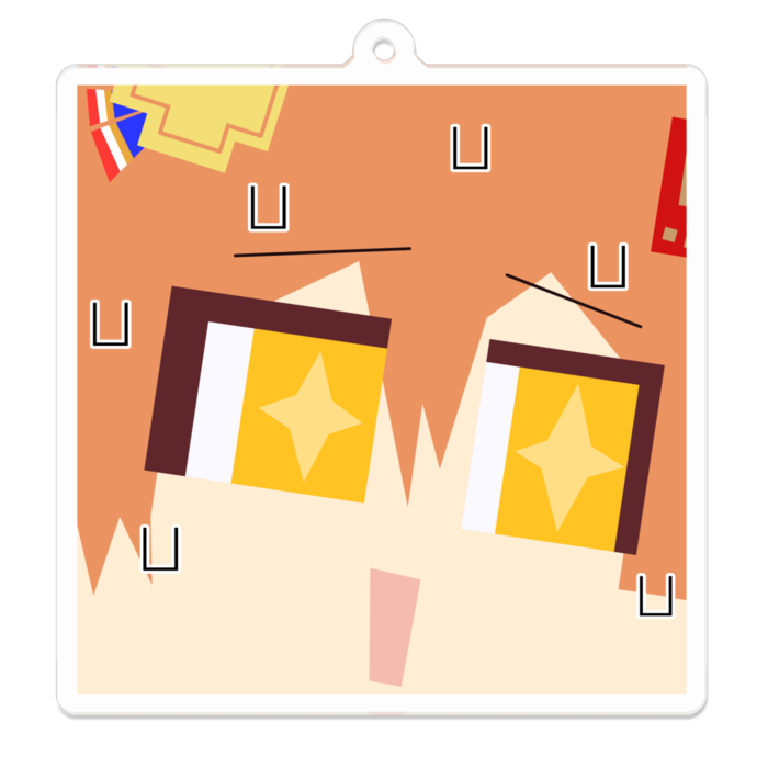アクリルキーホルダー - 70 x 70 (mm)