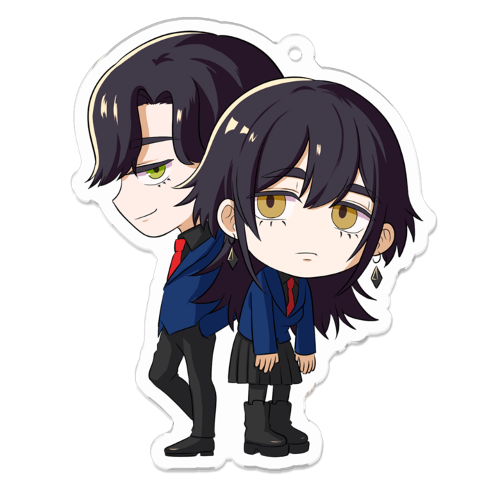 アクリルキーホルダー（コーティング） - 70 x 70 (mm)