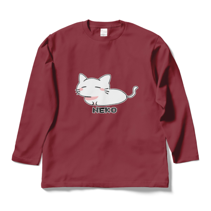 ロングスリーブTシャツ - L - バーガンディ