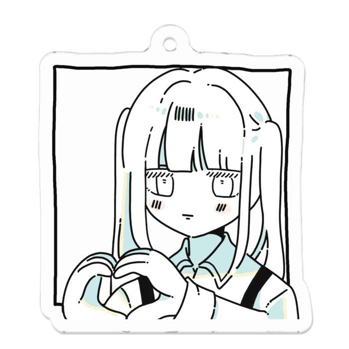 アクリルキーホルダー - 50 x 50 (mm)