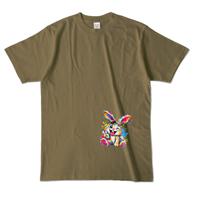 カラーTシャツ - L - オリーブ （濃色）