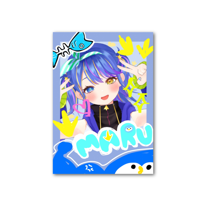 フォト風カード - 縦 - 片面