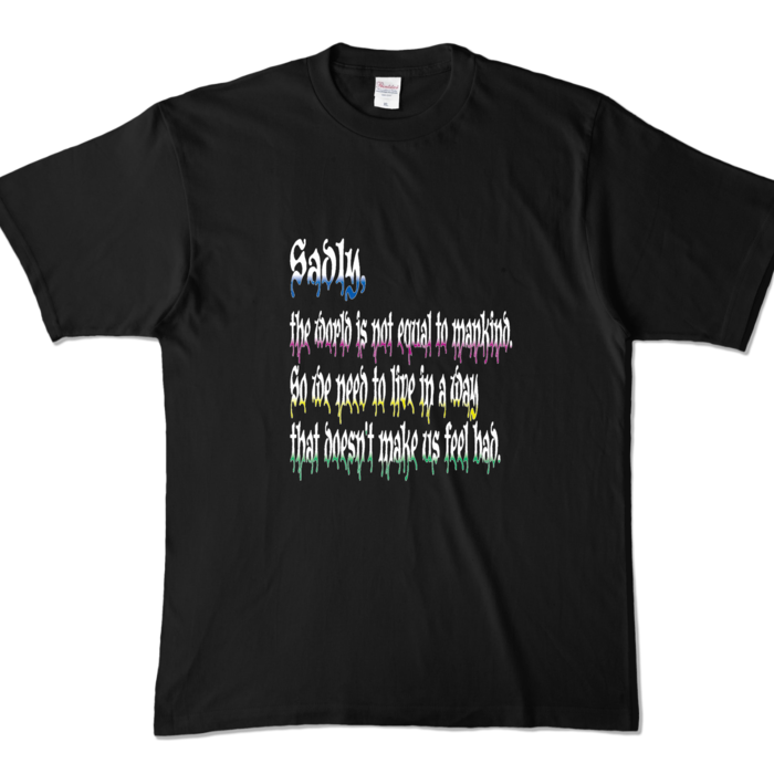 カラーTシャツ - XL - ブラック (濃色)