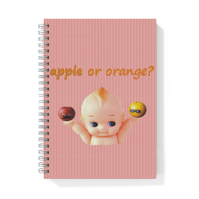 apple or orange?  カラー: レッド グリット(格子柄)