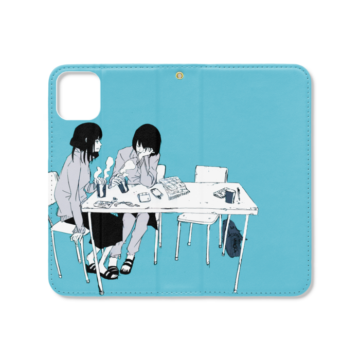 手帳型iPhoneケース(ベルトなし) - iPhone 11 - ストラップ穴 あり