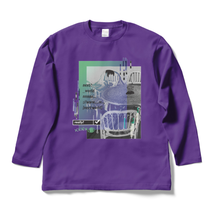 ロングスリーブTシャツ - L - パープル