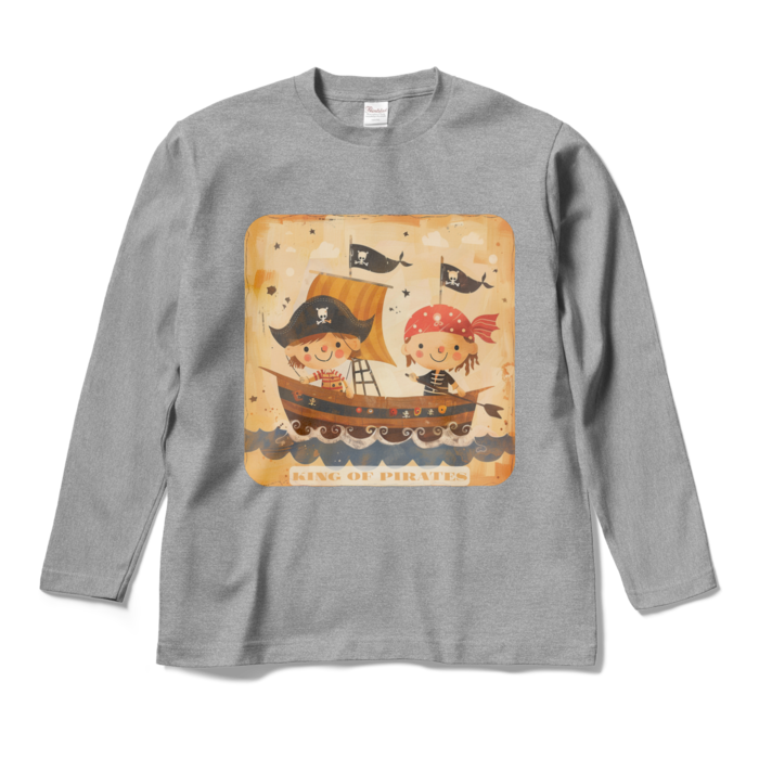 ロングスリーブTシャツ - M - 杢グレー