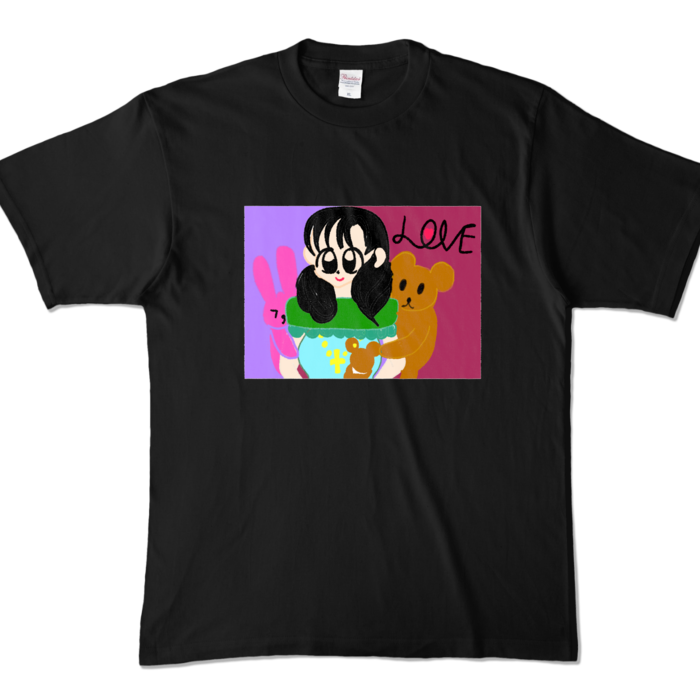 カラーTシャツ - XL - ブラック (濃色)