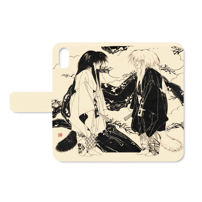 手帳型iPhoneケース - iPhone XS / X - ストラップ穴 なし