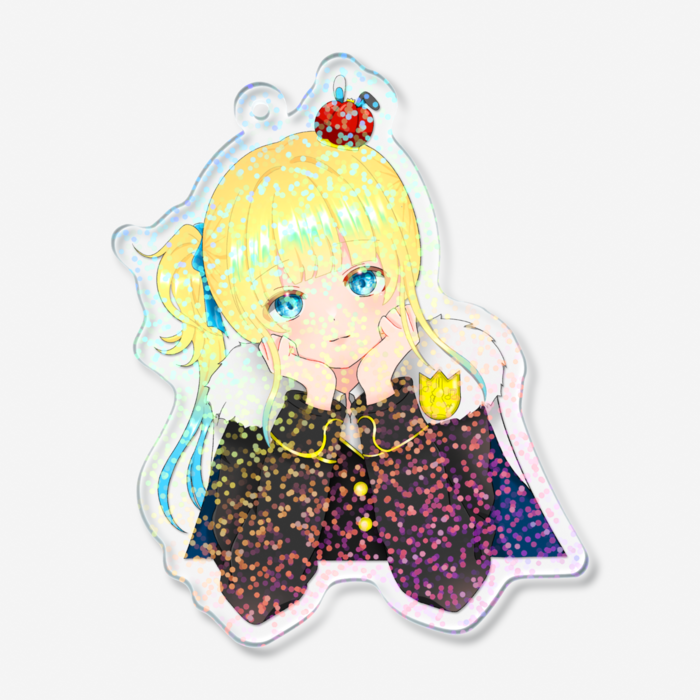 ホログラムアクリルキーホルダー - 70 × 70mm