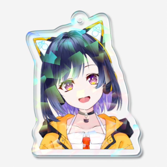 ホログラムアクリルキーホルダー - 50 × 50mm