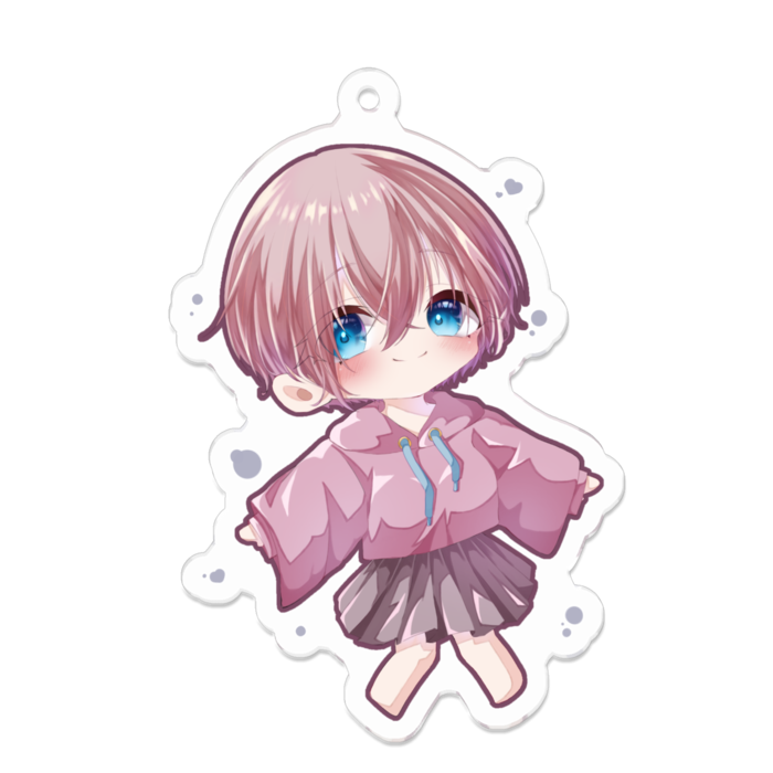 アクリルキーホルダー(コーティング) - 70 x 70 (mm)