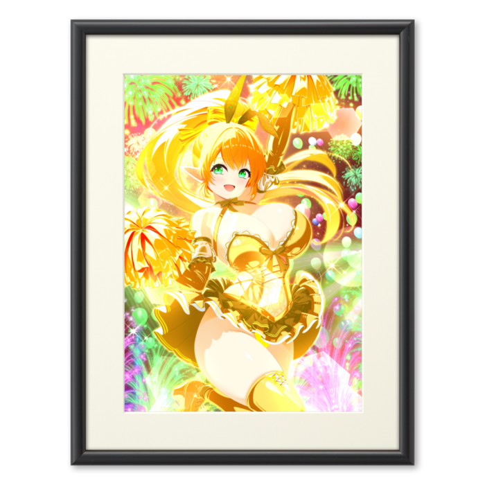 複製画(プリモアート) - A4(金髪/額縁・ブラック)