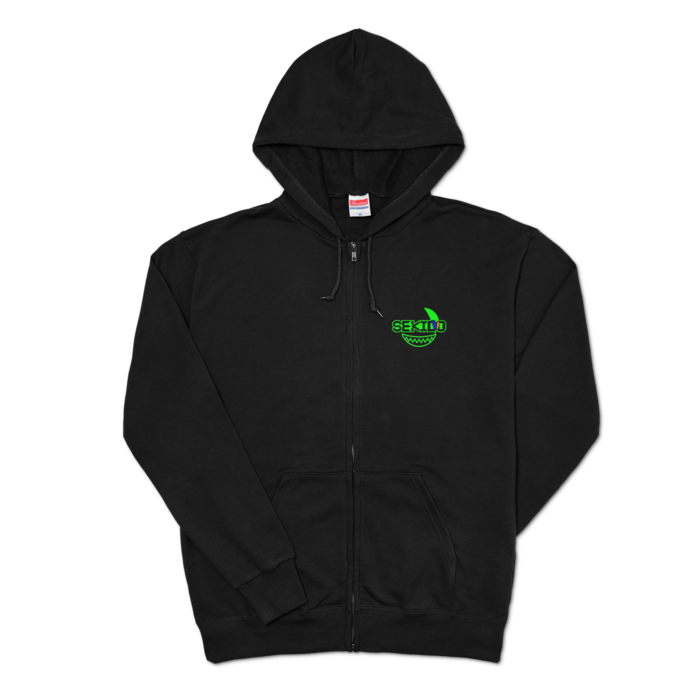 ジップパーカー - XL - ブラック