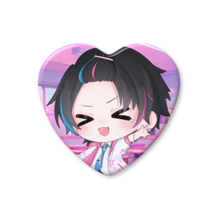 ハート缶バッジ _SDパターンB