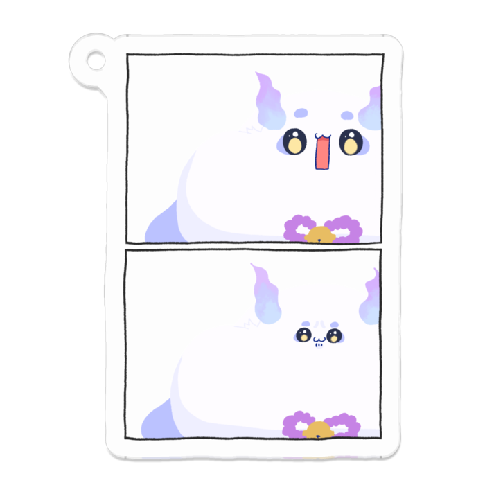 アクリルキーホルダー(コーティング) - 50 x 50 (mm)