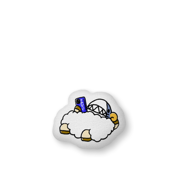 ふかふかクッション - 中（H56×W36cm） - 両面