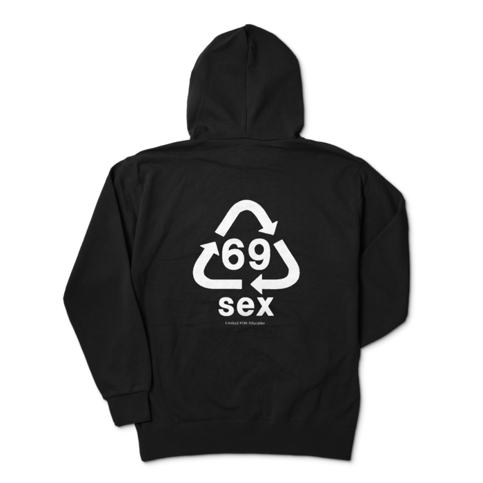 ジップパーカー - XL - ブラック