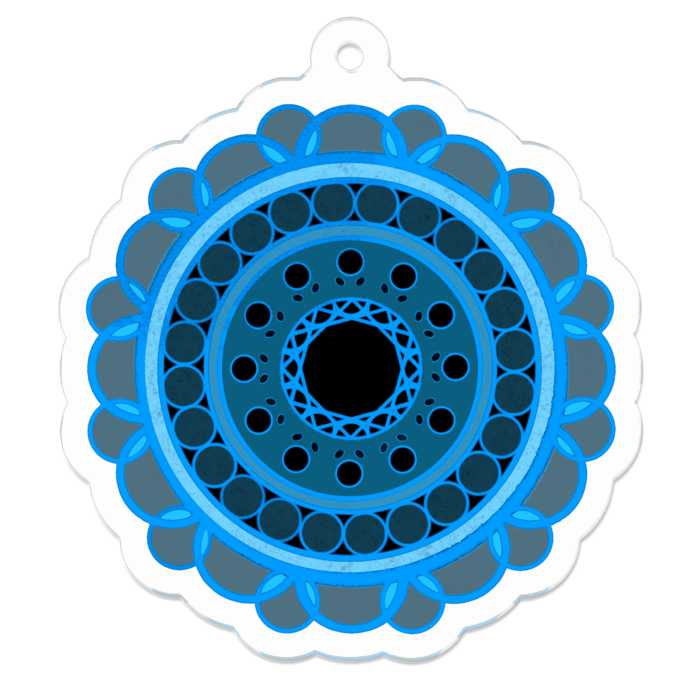 アクリルキーホルダー（コーティング） - 50 x 50 (mm)(2)