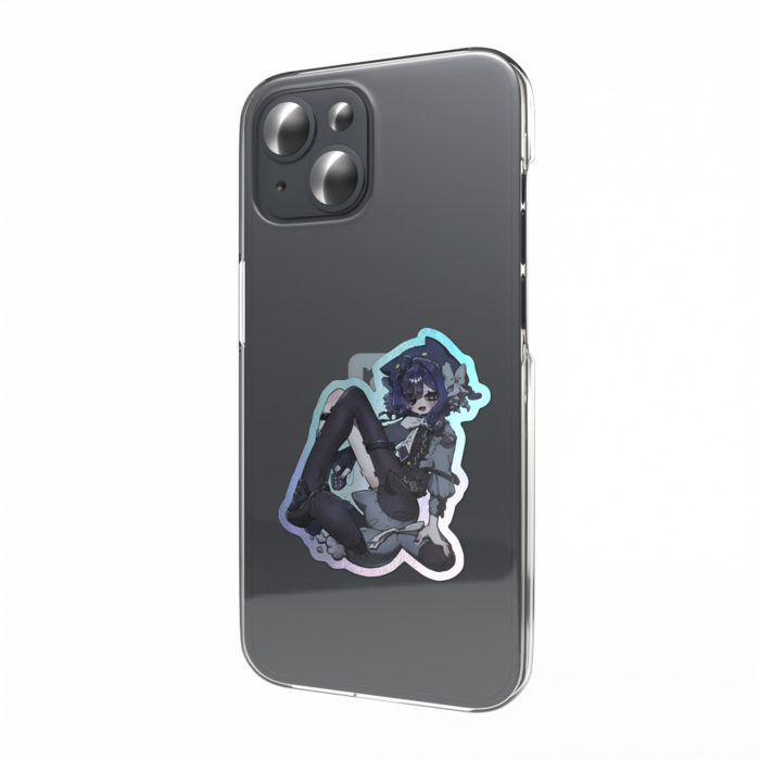 オーロラスマホステッカー - 縦