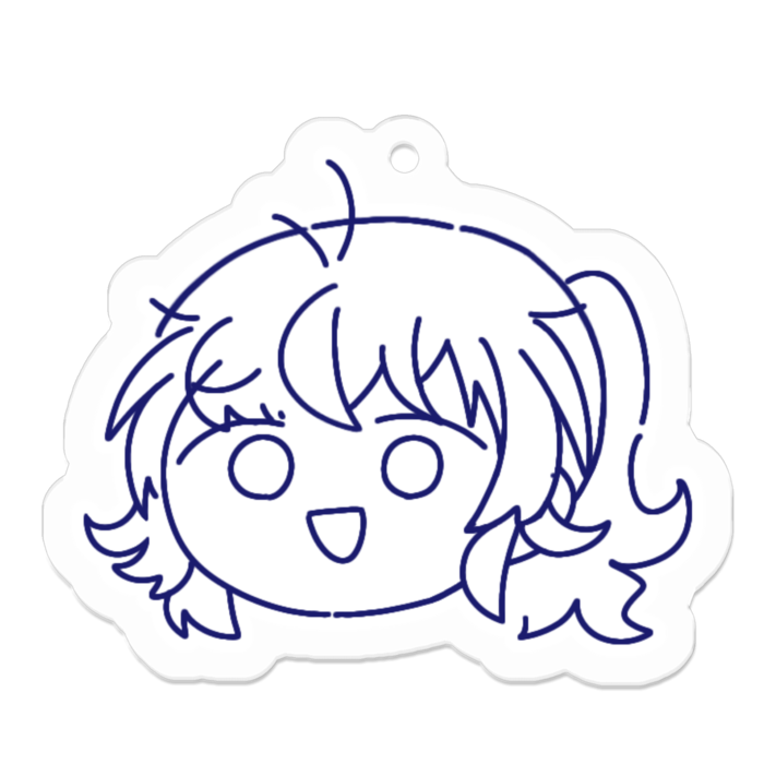 アクリルキーホルダー - 50 x 50 (mm)