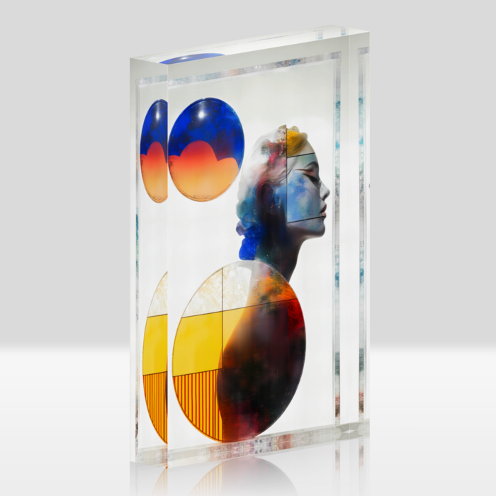 アクリルブロック1「女性」 - 100x148mm