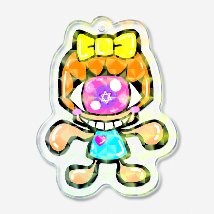 ホログラムアクリルキーホルダー - 50 × 50mm