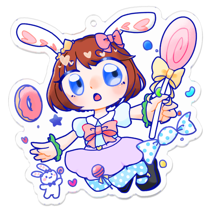 アクリルキーホルダー - 70 x 70 (mm)