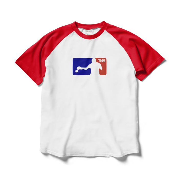 TNN放送局オフィシャルTシャツ - L - ホワイト×レッド