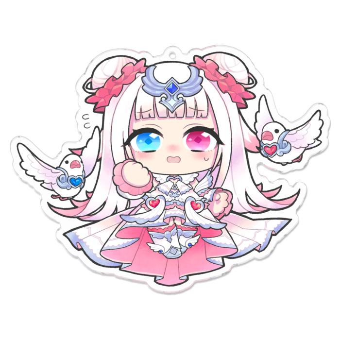 アクリルキーホルダー - 100 x 100 (mm)【あせあせ】