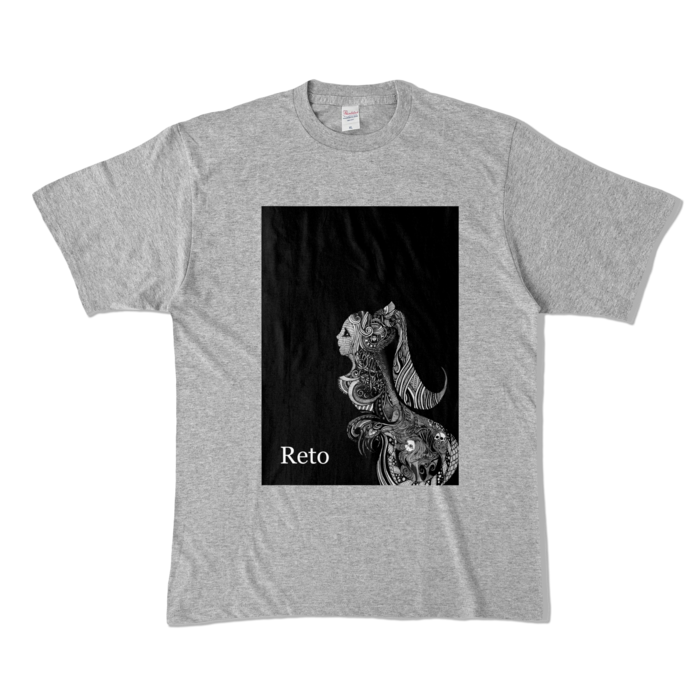 カラーTシャツ - XL - 杢グレー (濃色)
