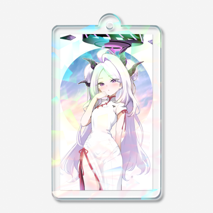 ホログラムアクリルキーホルダー - 50 × 50mm