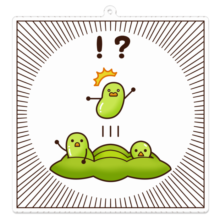 アクリルキーホルダー　L（大）　100 x 100 (mm)