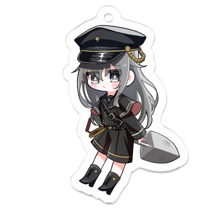 アクリルキーホルダー（コーティング） - 50 x 50 (mm)