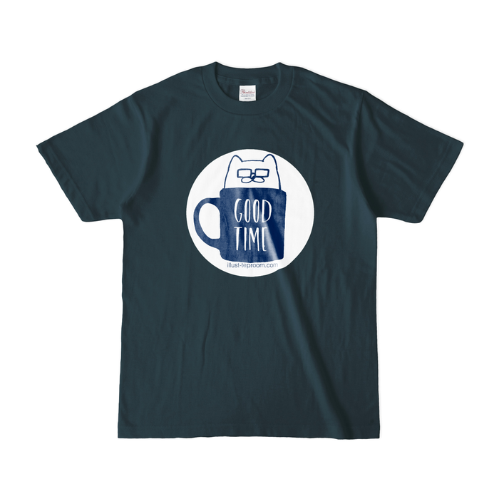 カラーTシャツ(濃色) - S - デニム
