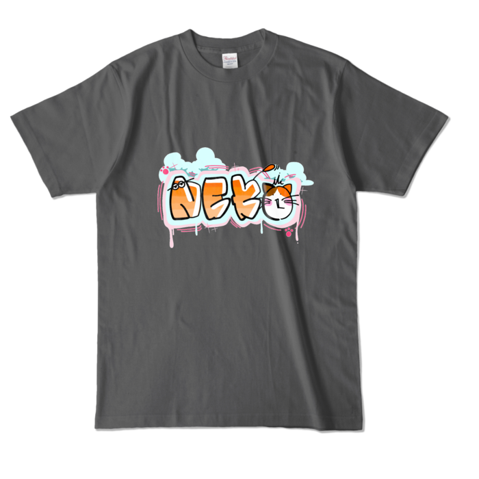 カラーTシャツ - L - チャコール (濃色)