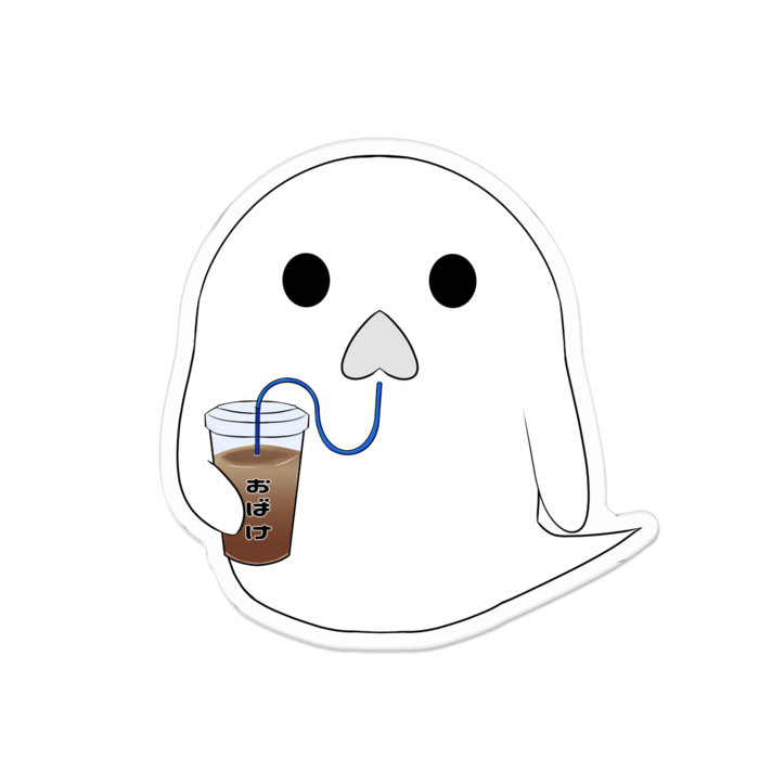 『おばけちゃん』アクリルバッジ - 70 x 70 (mm)