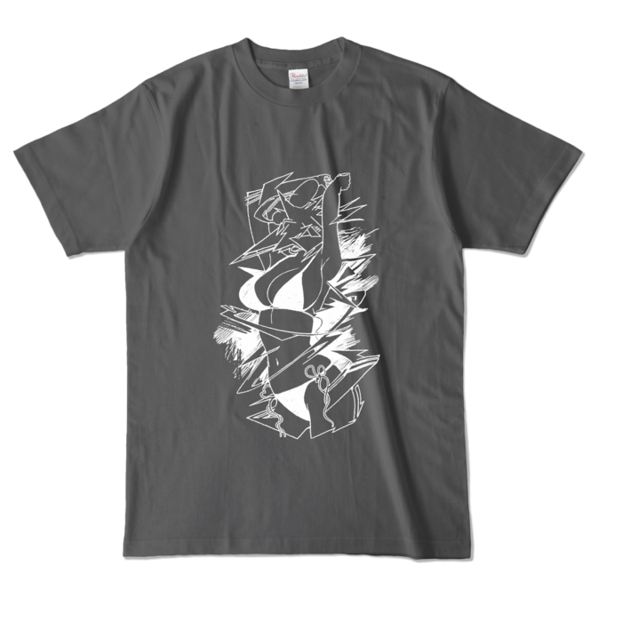 カラーTシャツ - L - チャコール (濃色)