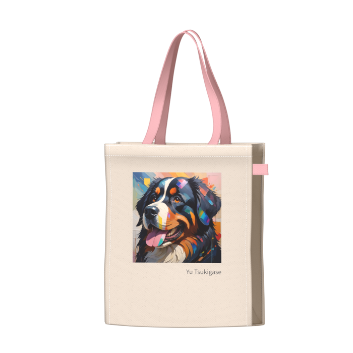 ツートンカラーバッグ - ピンク - W34 × H41 × D14cm