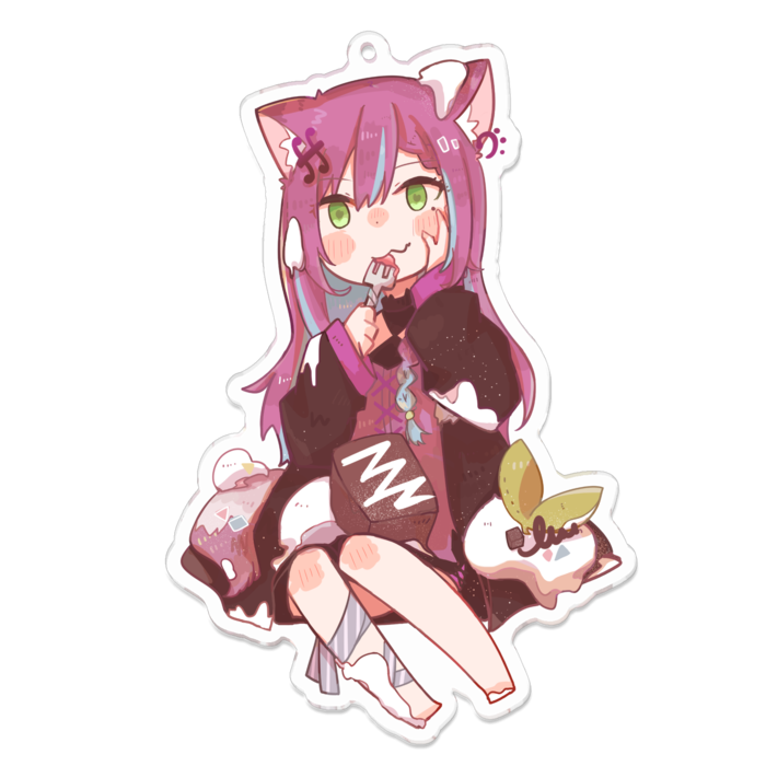 アクリルキーホルダー（コーティング） - 100 x 100 (mm)