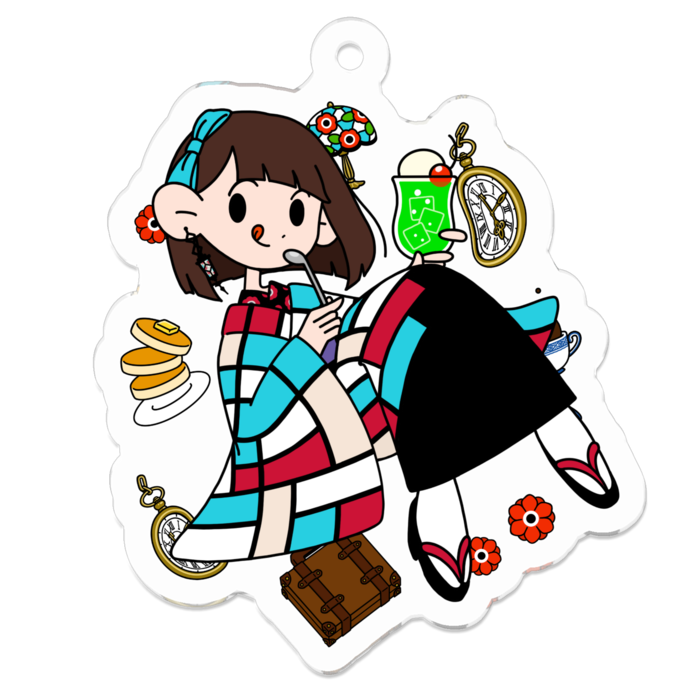 アクリルキーホルダー - 50 x 50 (mm)