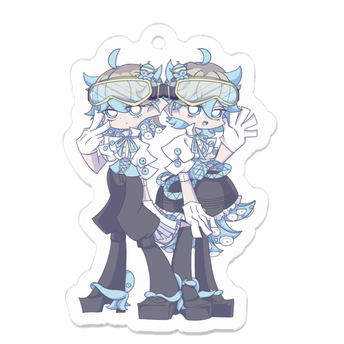 アクリルキーホルダー - 50 x 50 (mm)