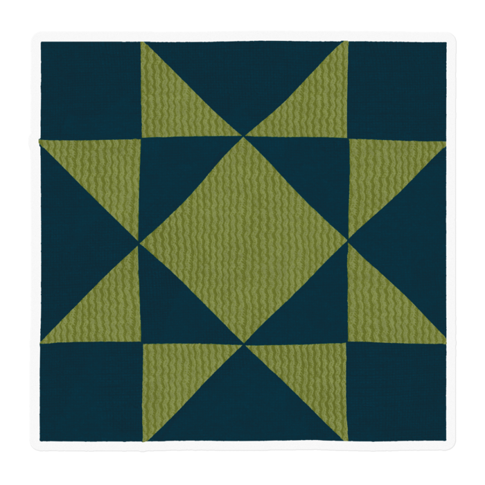 ネイビー×ライトグリーン