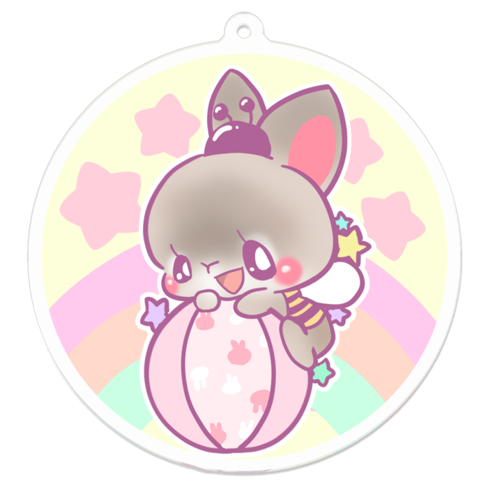 アクリルキーホルダー - 70 x 70 (mm)