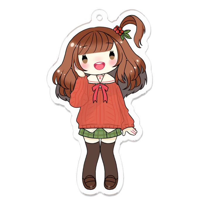 アクリルキーホルダー（コーティング） - 70 x 70 (mm)