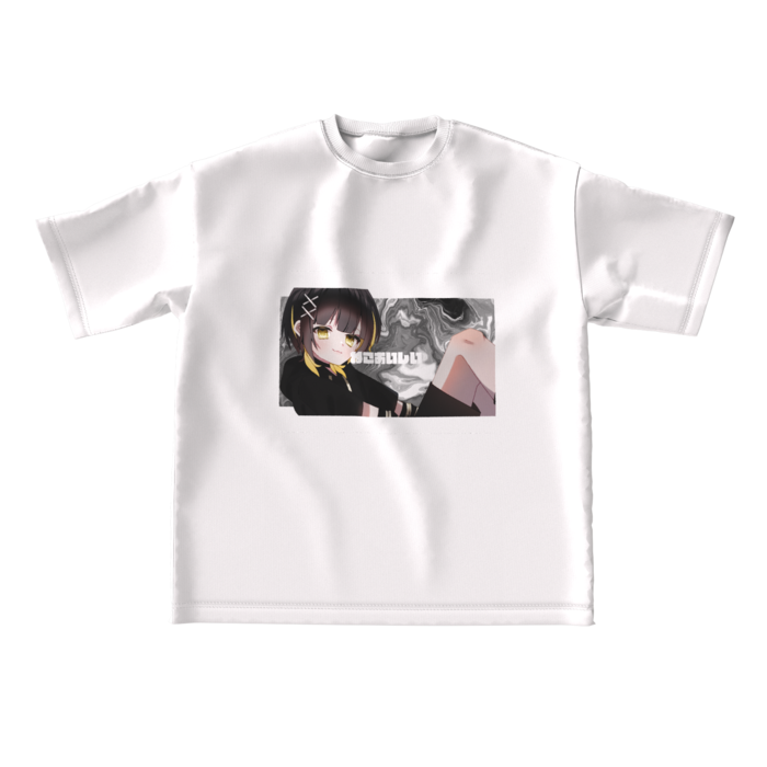 ビッグシルエットTシャツ（白） - L