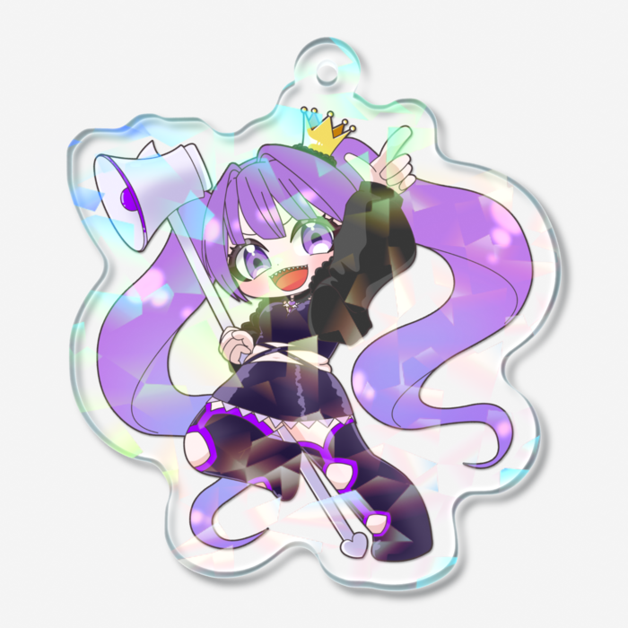ホログラムアクリルキーホルダー - 50 × 50mm