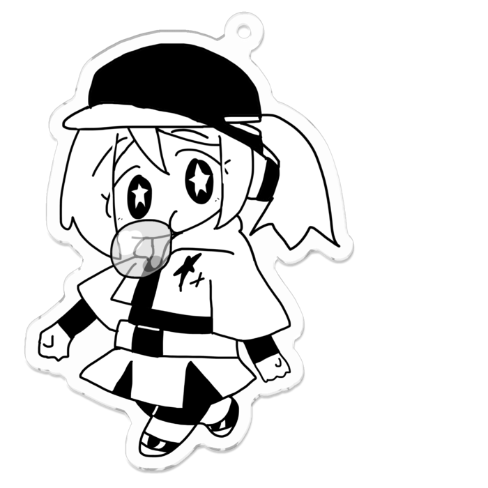 アクリルキーホルダー - 70 x 70 (mm)